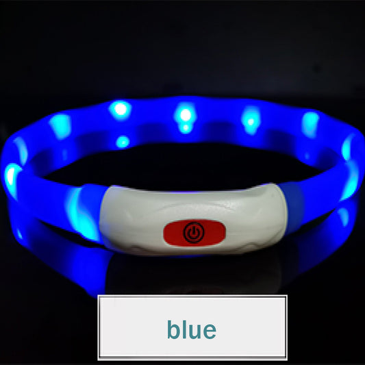 All-Season Luminous Silicone Dog Collar - Multi-Color